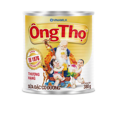 SỮA ĐẶC CÓ ĐƯỜNG ÔNG THỌ TRẮNG - COMbO 24 HỘP THIẾC 380G