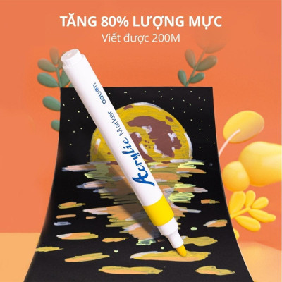 Hộp 38 Bút Màu Acrylic 2 Đầu - Deli HM924-48