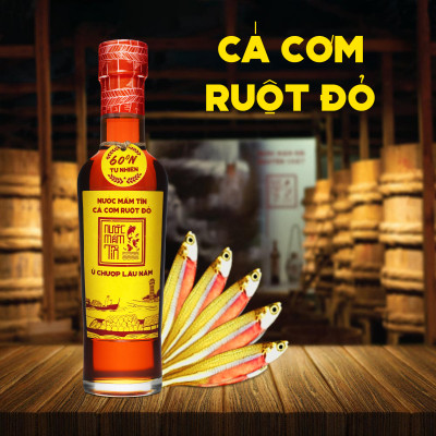(Combo 02 chai) Nước Mắm Tĩn Cá Cơm Ruột Đỏ Độ Đạm 60N Tự Nhiên Chai Thuỷ Tinh 250ml Nước Mắm Rin Nguyên Chất Truyền Thống Sạch Nước Mắm Nhỉ Từ Thùng Lều Gỗ Cốt Nhĩ Đặc Biệt Cá Cơm Vàng Ruột Đỏ Muối Tinh Khiết, Sánh Đặc Thịt Cá, Không Chất Bảo Quản