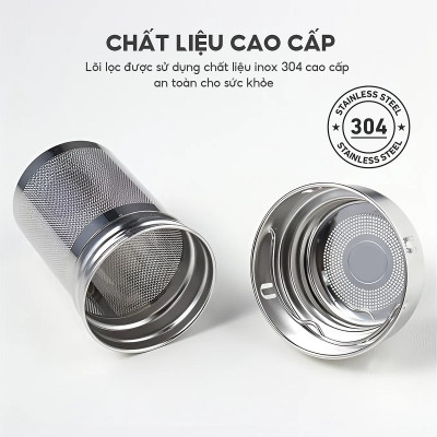 Bình giữ nhiệt Inox 316 Lê Bên Làng LBL1662 dung tích 1100ml kèm lõi lọc trà