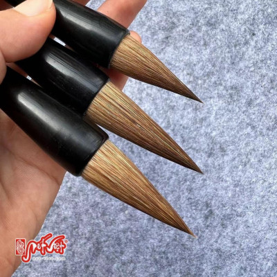 Bút lông lang hào đoản phong toán đầu, lông ngắn đầu bút tiêm nhọn, đàn hồi tụ phong cực tốt