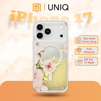 Ốp Lưng UNIQ COEHL FLEURETTE Cho iPhone 17 Pro Max Hiệu Ứng Cát Chảy Tuyệt Đẹp Khi Xoay Điện Thoại Hàng Chính Hãng