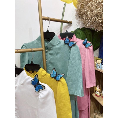 Đồ Lam Đi Chùa# Sẫm Lụa Cao Cấp Bươm Bướm # Đồ Bộ Nữ #Quần Áo