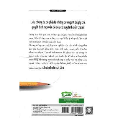 Tư Duy Nhanh Và Chậm - Bìa Cứng - Bản Quyền