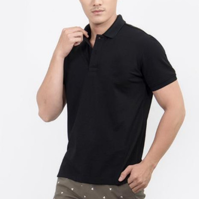 Áo Thun Polo Nam Trơn Novelty NATMMDMPSR200016N - Đen