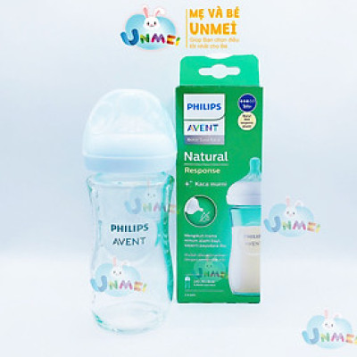 Bình Sữa Thủy Tinh Mô Phỏng Tự Nhiên Philips Avent SCF673/13
