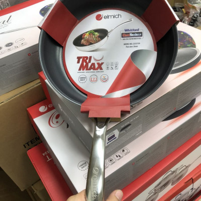 [Elmich - 3740] Chảo chống dính inox cao cấp 2 lớp đáy liền Tri-max