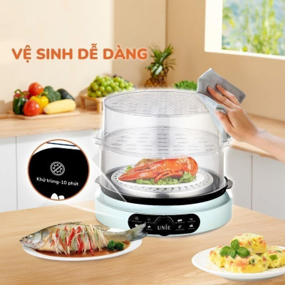 Nồi hấp điện UNIE UE-680 công suất 1000W dung tích 15L - Hàng chính hãng