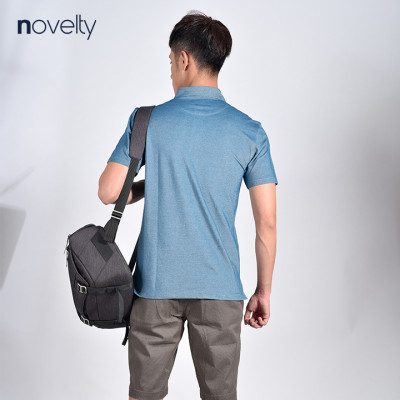 Áo thun Novelty NATMMTMT3R181078N xanh coban cổ sơ mi