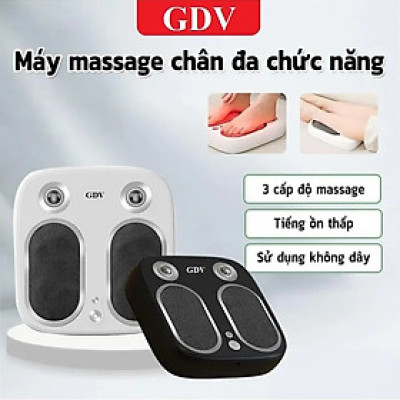 [Tặng củ sạc + cáp sạc] Máy Massage Bàn Chân Không Dây GDV YM-SU7 Bấm Huyệt, Rung Gót, Chườm Ấm - Màu Ngẫu Nhiên - Hàng Chính Hãng