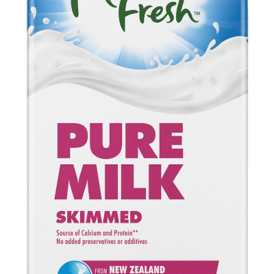 Thùng 12 hộp sữa tươi tiệt trùng tách béo Meadow Fresh 1L hàng New Zealand