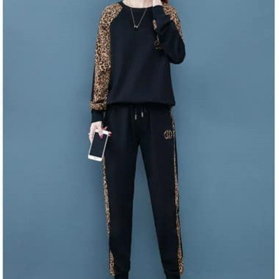 SET BỘ THỜI TRANG PHỐI HỌA TIẾT BEO TAY DÀI