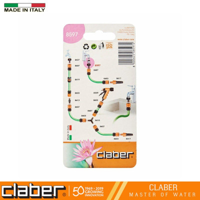 Đầu nối vòi 3 cỡ ren 22-27mm inox CLaber 8597