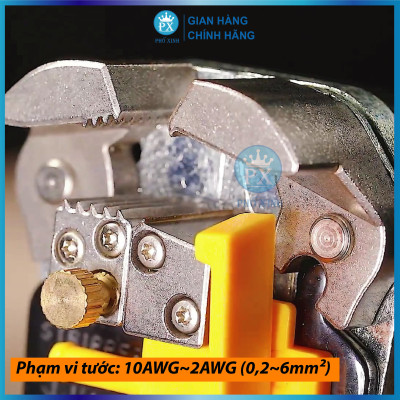 Kìm tuốt dây điện tự động INGCO HWSP102418