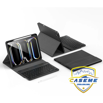 Bao da bàn phím dành cho iPad Air 11 inch M3 2025 Wi Wu MK-006 – 3 trong 1 kèm bút cảm ứng - Hàng chính hãng
