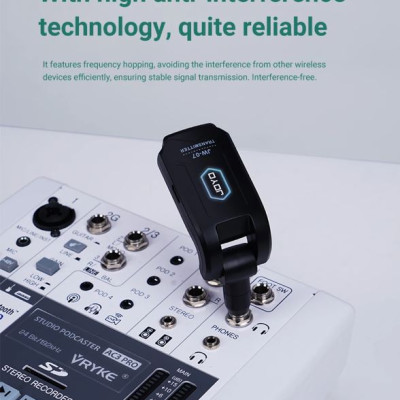 JOYO JW-06 JW-07 Digital Wireless Transmitter& Receiver- Bộ Thu Phát Tín Hiệu Không Dấy Cho Thu Âm Biểu Diễn Nhạc Cụ- Hàng Chính Hãng