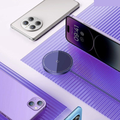 Đế sạc không dây Baseus Simple Mini3 Magnetic Wireless Charger 15W (CCJJ040012)- hàng chính hãng