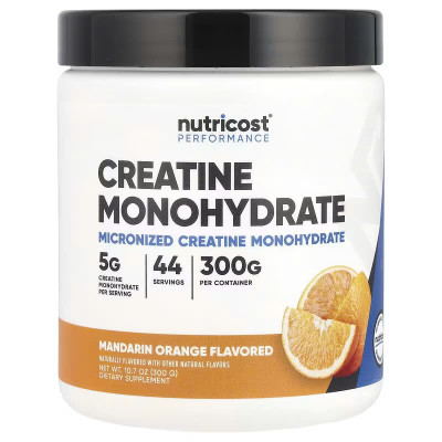 Bột Nutricost Creatine Monohydrate Powder Micronized 300G (46 Servings), Giúp Tăng Sức Mạnh
