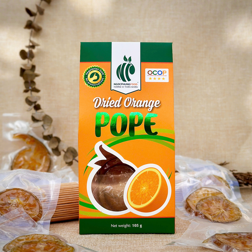 Cam Sấy Dẻo POPE  – Hộp 105gr
