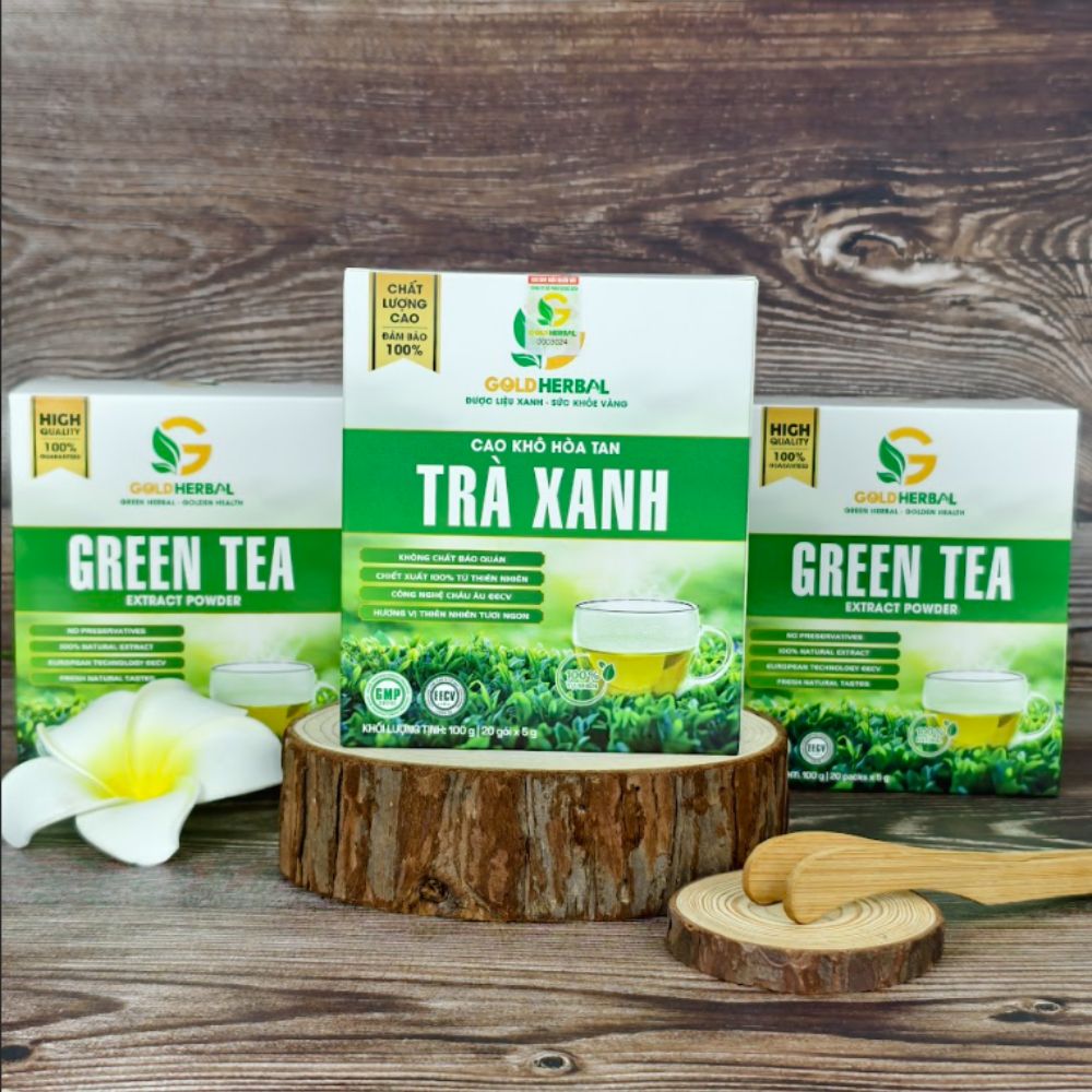 Cao Khô Hòa Tan Trà Xanh Gold Herbal