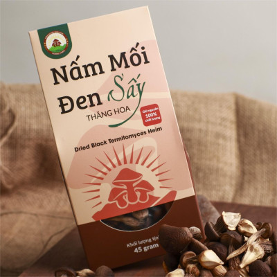Nấm Mối Đen Sấy Thăng Hoa Hiền Nương Farm 45gr - Đặc Sản Bảy Núi An Giang