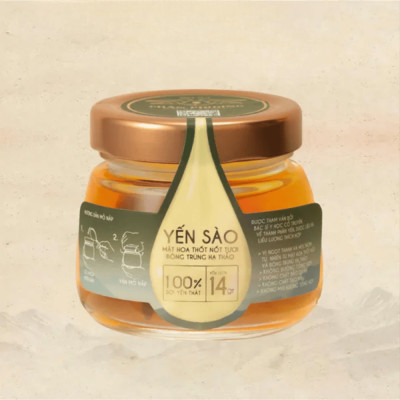 Yến Sào Chưng Sẵn Mật Hoa Thốt Nốt Tươi Cùng Đông Trùng Hạ Thảo