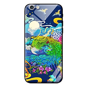 Ốp kính cường lực cho iPhone 6 Plus Phượng Hoàng Xanh - Hàng chính hãng