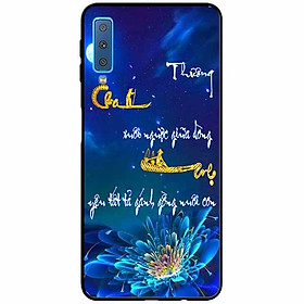 Ốp lưng in cho Samsung A7 2018 Mẫu Thư Pháp Cha Mẹ