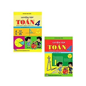 Combo Luyện Tập Toán 4 Quyển 1 + 2 Trình Bày Trên Giấy Ô Li (Bộ Sách Chân Trời Sáng Tạo)