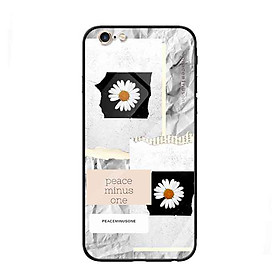 Ốp lưng kính cường lực cho iPhone 6 /6s Nền Hoa Cúc Nền Giấy (2) - Hàng Chính Hãng