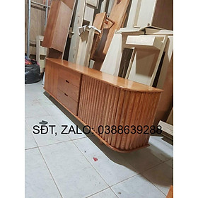 Kệ tivi gỗ sồi 2m4