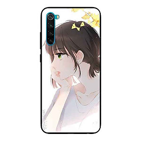 Ốp Lưng in cho Xiaomi Redmi Note 8 Mẫu Cô Gái Mắt Xanh - Hàng Chính Hãng