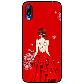 Ốp lưng dành cho Vsmart Star mẫu Cô Gái Hai Dây Đầm Đỏ