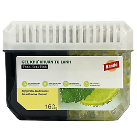 Gel khử mùi tủ lạnh than hoạt tính Hando 160g hương Chanh