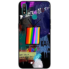 Ốp Lưng in cho Realme 3 Mẫu Peace Tivi - Hàng Chính Hãng