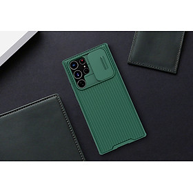Ốp Lưng dành Cho Samsung Galaxy S22 Ultra Che Camera Nillkin CamShield Pro - Hàng Nhập Khẩu