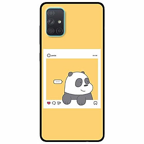 Ốp lưng dành cho Samsung A71 mẫu Chú Gấu Khung Hình