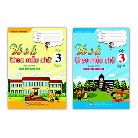Sách - Combo Vở ô li theo mẫu chữ lớp 3 - tập 1 + 2 ( Chân Trời Sáng Tạo )