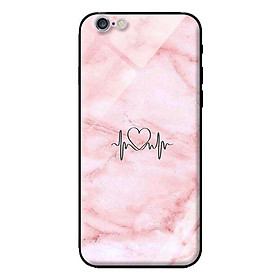 Ốp kính cường lực cho iPhone 6 Đá Hồng - Hàng chính hãng
