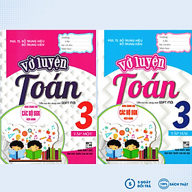 COMBO VỞ LUYỆN TOÁN LỚP 3 (DÙNG CHUNG CHO CÁC BỘ SGK HIỆN HÀNH) (BỘ 2 CUỐN) - HA