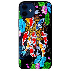 Ốp lưng dành cho Iphone 12 Mini - Iphone 12 - Iphone 12 Pro - 12 Pro Max - mẫu Koi Sen Hồng