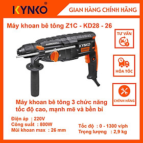 Khoan bê tông 3 chức năng - KD28 cầm tay giá tốt chính hãng Kynko J1C- KD28 -26 # 6282