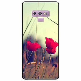 Ốp lưng dành cho Samsung Note 9 mẫu Ba Nụ Hoa Đỏ
