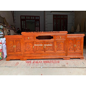 Kệ tivi mõ lồi gỗ hương đá