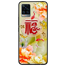 Ốp lưng dành cho Vivo V20 mẫu Cá và Mẫu Đơn