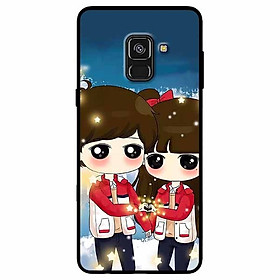Ốp lưng dành cho Samsung A8 Plus mẫu Cặp Áo Đôi