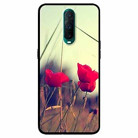 Ốp lưng dành cho Oppo R17 Pro mẫu Ba Nụ Hoa Đỏ