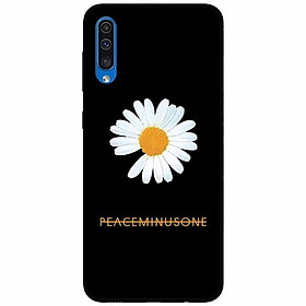 Ốp lưng in cho Samsung A50s Mẫu Cúc To Nền Đen