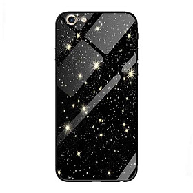 Ốp lưng kính cường lực cho iPhone 6 Plus /6s Plus Nền Nhiều Sao Trên Trời - Hàng Chính Hãng