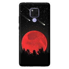 Ốp lưng in cho Huawei Mate 20 mẫu Mặt Trăng Đỏ - Hàng chính hãng